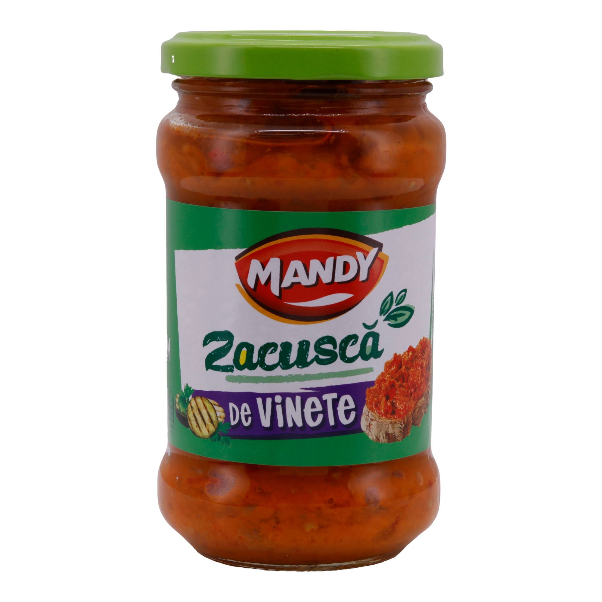 Zacuscă de Vinete Mandy | Rumänische Auberginen-Gemüsecreme | Mit Tomaten | 300 g MANDY FOODS